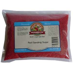 Red Sanding Sugar, Bulk, 16 oz  Grocery & Gourmet Food