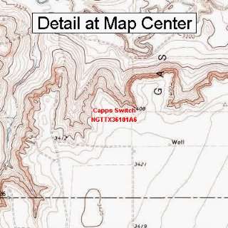  USGS Topographic Quadrangle Map   Capps Switch, Texas 