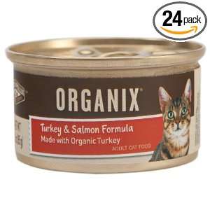 Castor & Pollux Organix Feline Formula, Turkey with Salmon, 3 Ounce 