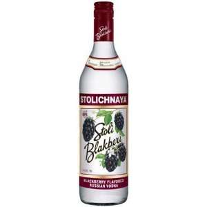  Stoli Blakberi Vodka 1 L: Grocery & Gourmet Food