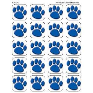   CREATED RESOURCES BLUE PAW PRINTS STICKERS 120 STKS 