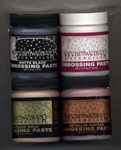 Dreamweaver Embossing Paste for Stencilling & More!  