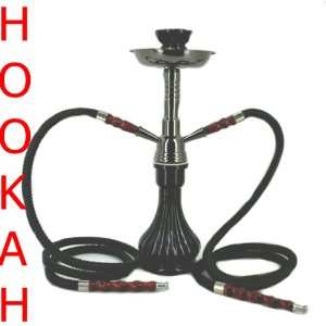 18 Pasha G. Black Hookah Egyptian Hookah Pipe 2 Hose Water Shisha 