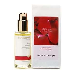  Dr.Hauschka Skin Care Rose Body Oil & Black Tea Gift Set 1 