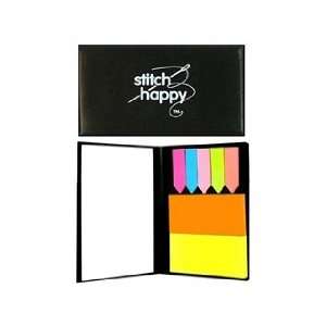  Happy Lines Sticky Note Organizer Stitch Black: Everything 