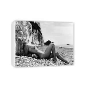  Claire Russell 22 year old model sunbathing..   Canvas 