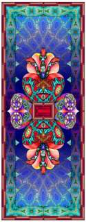 Stained Glass Window Cling   KALEIDOSCOPE  
