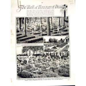   : 1916 WORLD WAR MILITARY CEMETARY DEAD HONOURED ROLL: Home & Kitchen