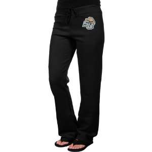  NCAA Stetson Hatters Ladies Black Logo Applique Sweatpant 