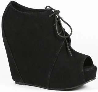   Open Toe Platform Lace Up Ankle Bootie Boot Glaze Camilla 9  