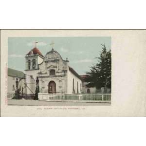   : Reprint Monterey CA   Mission San Carlos 1890 1899: Home & Kitchen