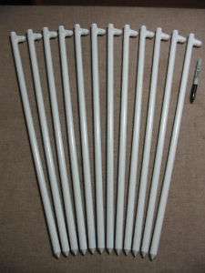 12 pack of 24 long White Wedding,Party tent stakes  