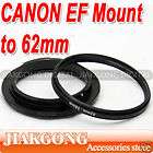 62mm 58mm Macro Reverse Adapter Ring for CANON EF Mount  