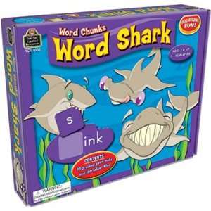  4 Pack TEACHER CREATED RESOURCES WORD SHARK WORD CHUNKS 