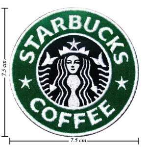 Starbucks Coffee Logo Embroidered Iron on Patches From Thailand Free 