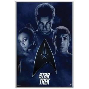  Star Trek Cast Poster in Silver Metal Frame: Everything 