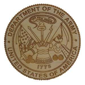  United States Army Logo; laser engraved wood plaque 