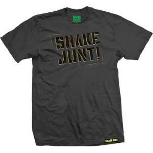  Shake Junt Stencil Skateboard T Shirt [Large] Charcoal 