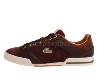 Lacoste Newsome Twin TC2 SPM Brown Leather Suede 2011 Casual Shoes 