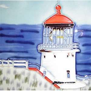  Makapuu Head Lighthouse Light House Ceramic Wall Art Tile 