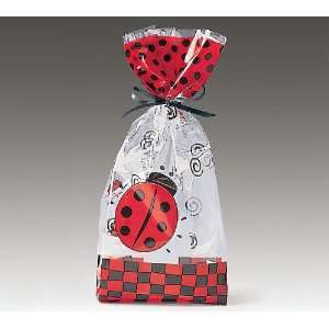  Ladybug Cellophane Cello Bags Party Favor Large: Office 