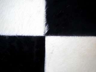 Patchwork Rug Cowhide Cow Hide Skin Carpet Leather C1  