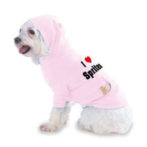  I Love/Heart Sprites Hooded (Hoody) T Shirt with pocket 