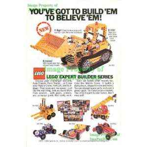 Lego Expert Builder Series: BullDozer #951: Original 1979 Photo Print 