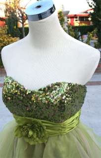 NWT SPEECHLESS $110 GREEN Cocktail Evening Prom Dress 5  