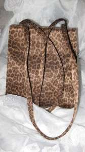 Beautiful Leopard/Cheetah Print Tan & Brown Nine West Handbag!  