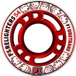  SPITFIRE F1 Firelighter White/Red Skate Wheels 54mm 