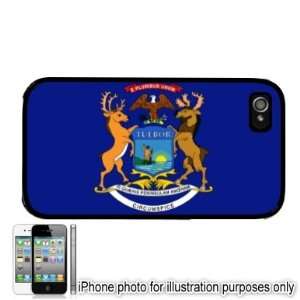  Michigan State Flag Apple iPhone 4 4S Case Cover Black 