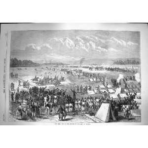    1870 War Visit Emperor Camp Chalons Soldiers Horses