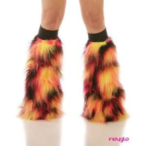  Eclipse Fluffy Leg Warmers with Black Kneebands   Rave 