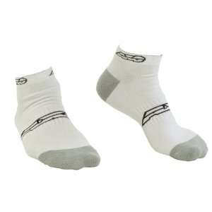  AXO White Small/Medium Next No Show Socks, (Pack of 3 