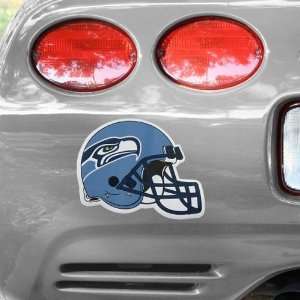 Seattle Seahawks Team Logo Helmet Car Magnet:  Sports 