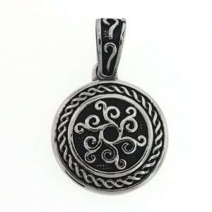   Tribal Round Shield Pendant Spartacus Gladiator Collection Jewelry