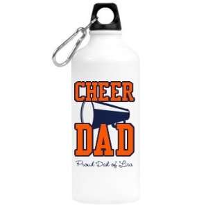  Cheer Dad: Custom Aluminum Water Bottle: Kitchen & Dining