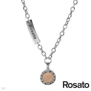 Rosato Stainless Steel Mens Necklace. Length 20 in. Total Item weight 