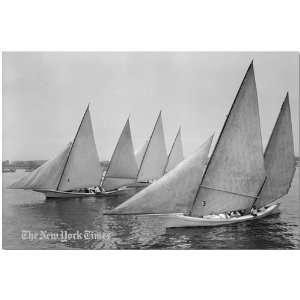  Chesapeake Bay Log Canoes   1926 Platinum Print