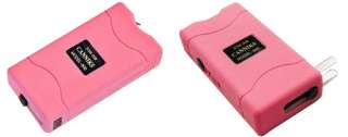 Pink 6.8 Million Volt Mini Stun Gun LED Light (Rechargeable) w/ FREE 