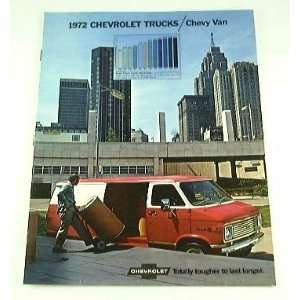  1972 72 Chevrolet CHEVY VAN BROCHURE 10 20 30: Everything 