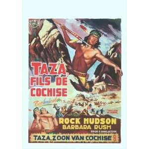   Cochise Poster Belgian 14x22 Rock Hudson Barbara Rush