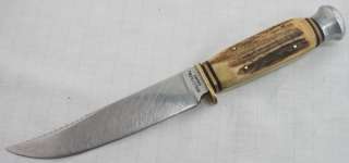   Co Solingen Germany Othello Rostfrei Vintage Clip Point Hunting Knife