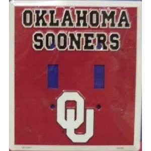  Oklahoma Sooners Light Switch Covers (double) Plates