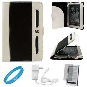  Protective Leather Case Cover with Accessory Slots for Sony PRS 650 
