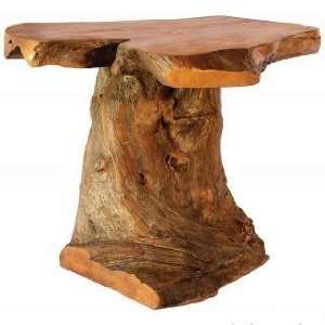  Bighorn Root End Table (Teak) (24H x 26W x 26D) Patio 