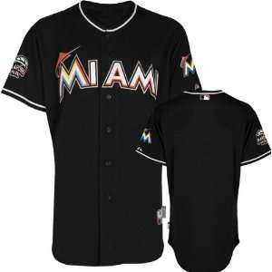  Miami Marlins Jersey Alternate Black Authentic Cool 