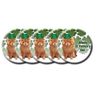  Chow Chow Set of 5 St Patricks Day Pin Badges Buttons 