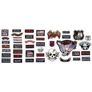 42PC EMBROIDERED PATCH SET (Motorcycle   Patches)  Sports 